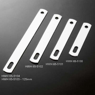 Držák výfuku 75mm Highway Hawk FLAT (plochý), chrom (1ks)